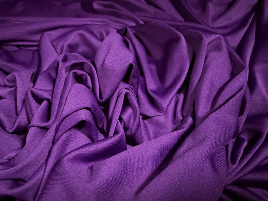 Stretch spandex single Jersey fabric, per metre - plain - purple