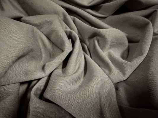 Soft plain weave twill fabric, per metre - grey