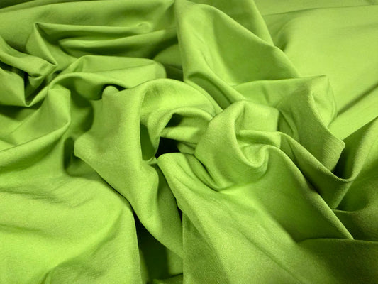 Bengaline stretch woven trouser, skirt fabric per metre - plain - bright green