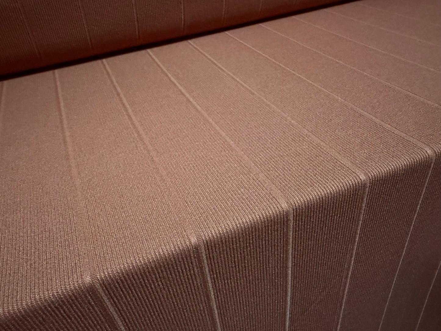 Bandage rib stretch spandex bodycon jersey fabric, per metre - plain - dark nude