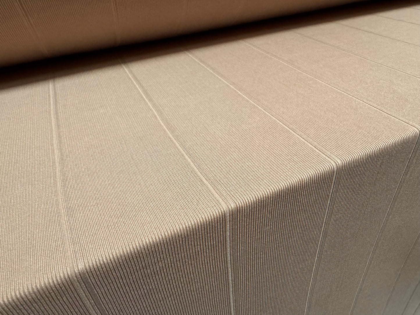 Bandage rib stretch spandex bodycon jersey fabric, per metre - plain - stone