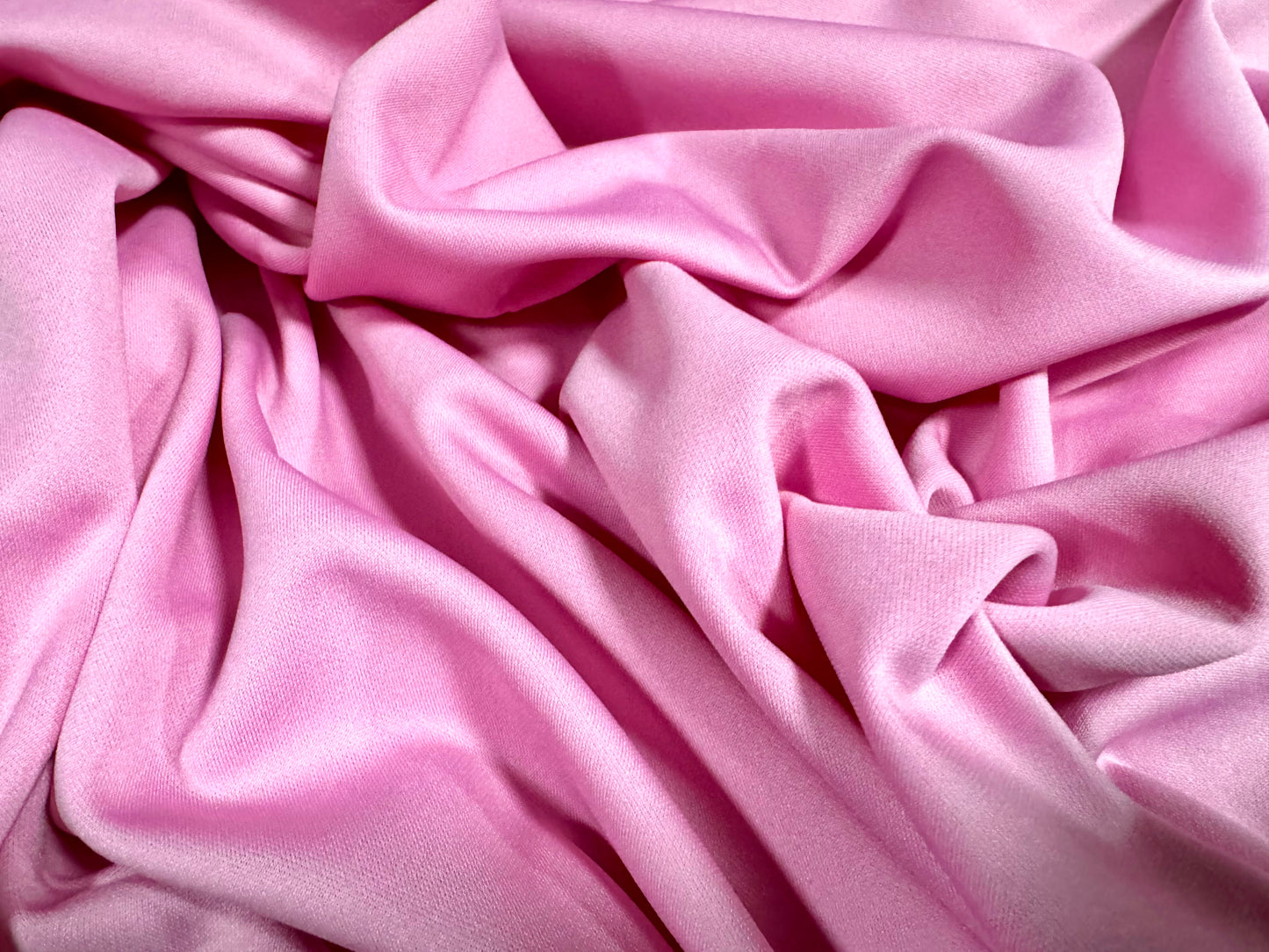 Scuba stretch spandex double jersey fabric, per metre - plain - Persian pink