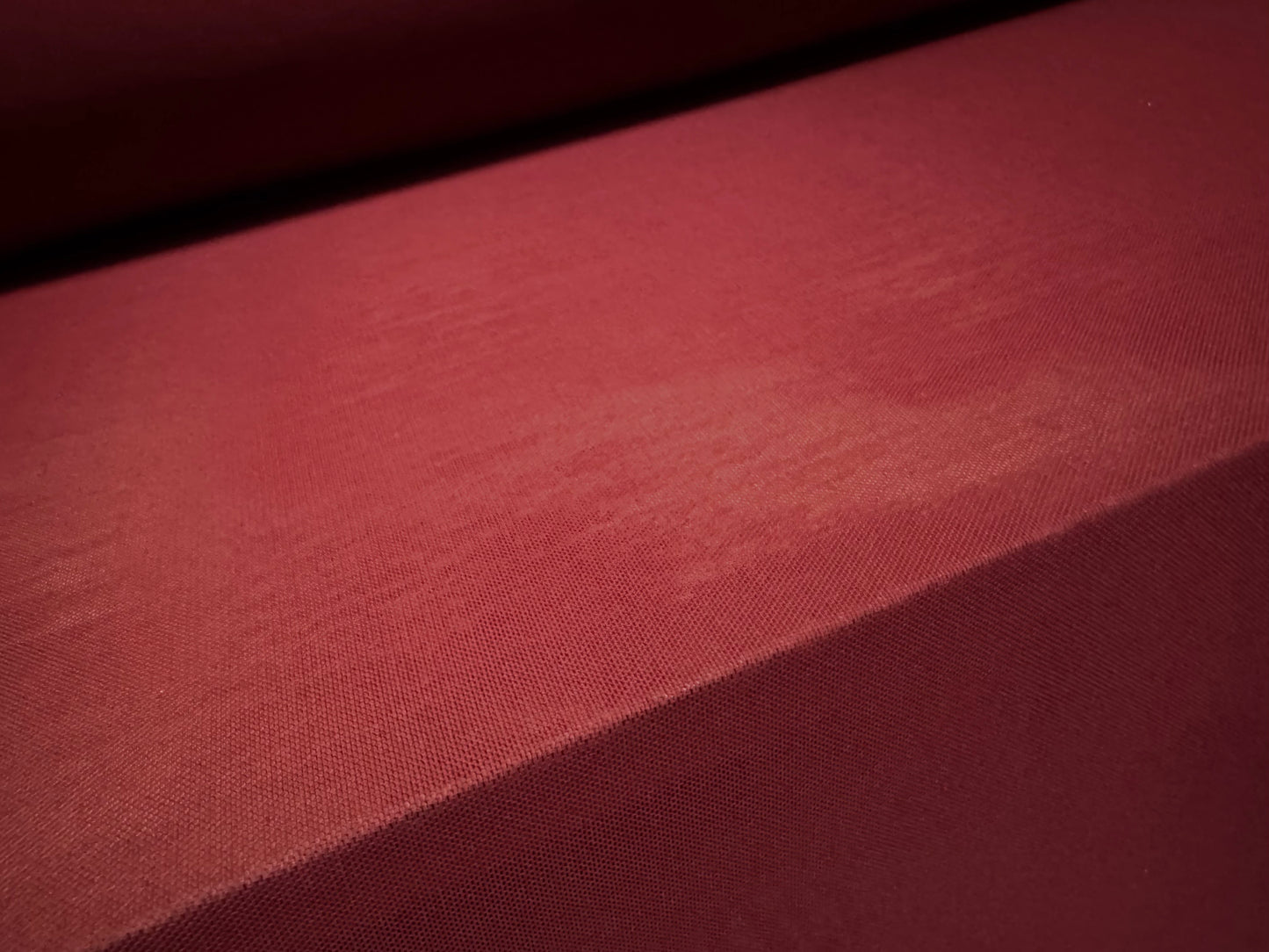 Power mesh net stretch spandex fabric, per metre - plain - loganberry