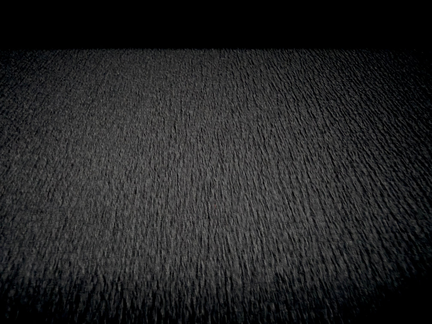 Crinkle crepe stretch woven fabric, per metre - plain - black