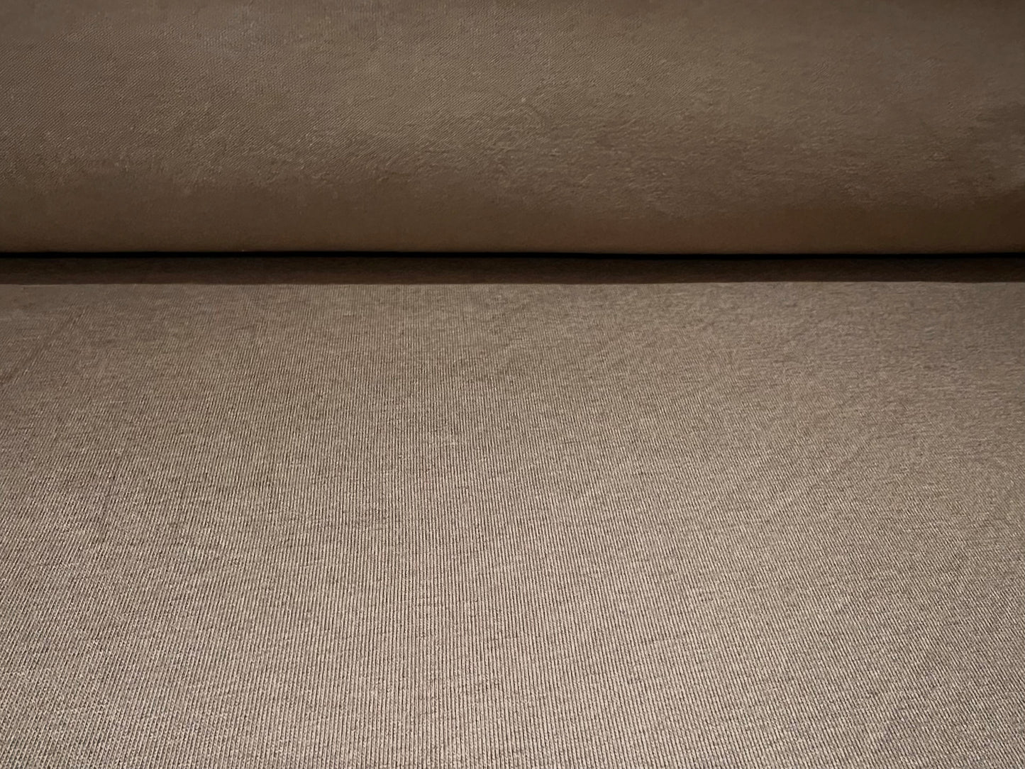 Viscose spandex stretch single jersey fabric, per metre - plain - taupe