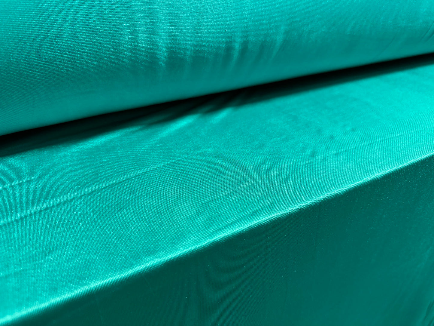 Angelique lightweight stretch sateen jersey fabric, per metre - plain - aqua green