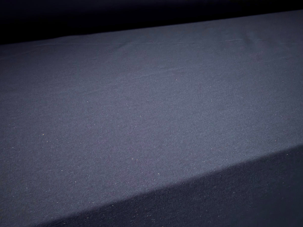 Super stretch single jersey fabric, per metre - plain - French Navy