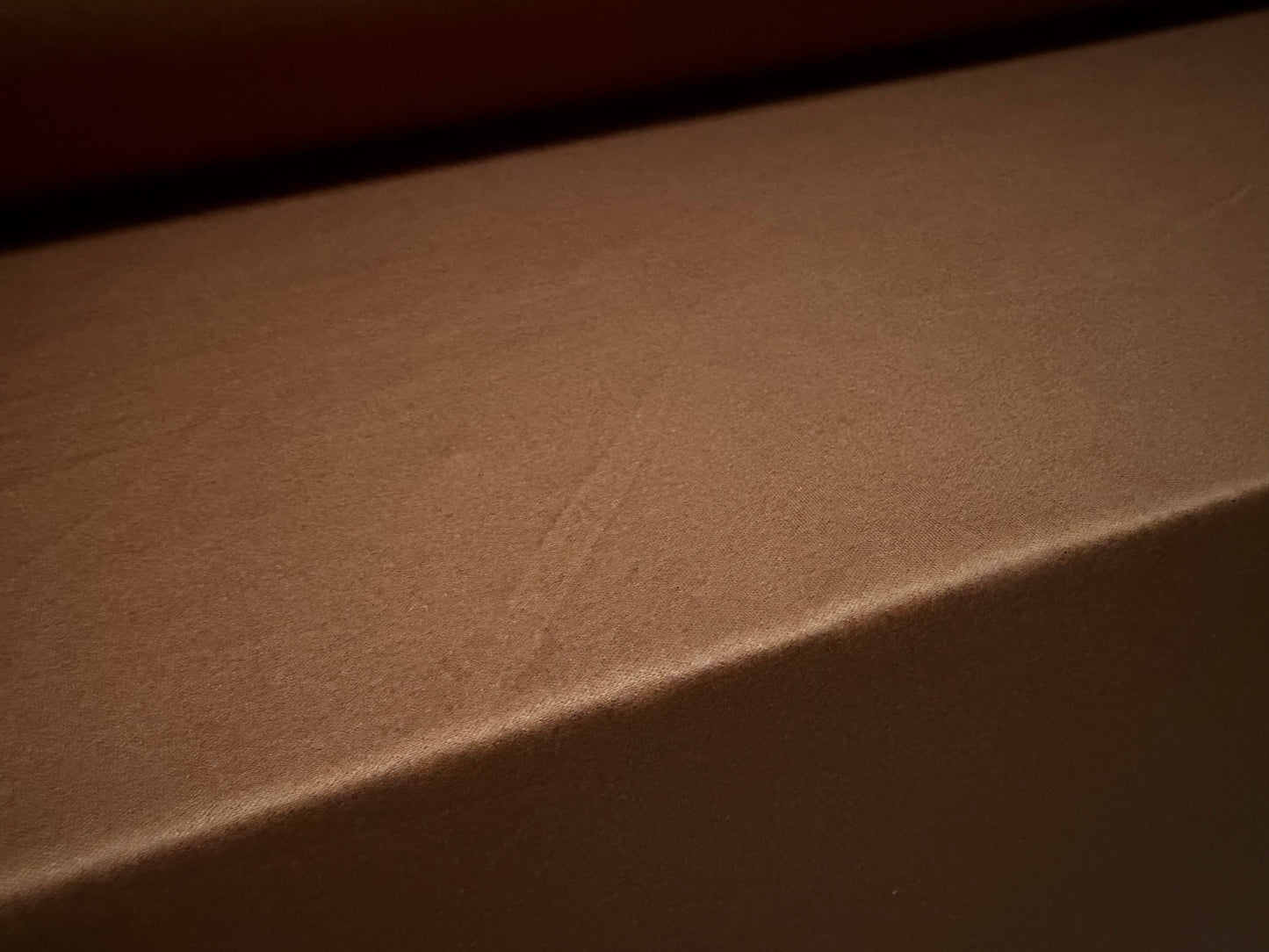 Single jersey fashion fabric, per metre - plain - brown
