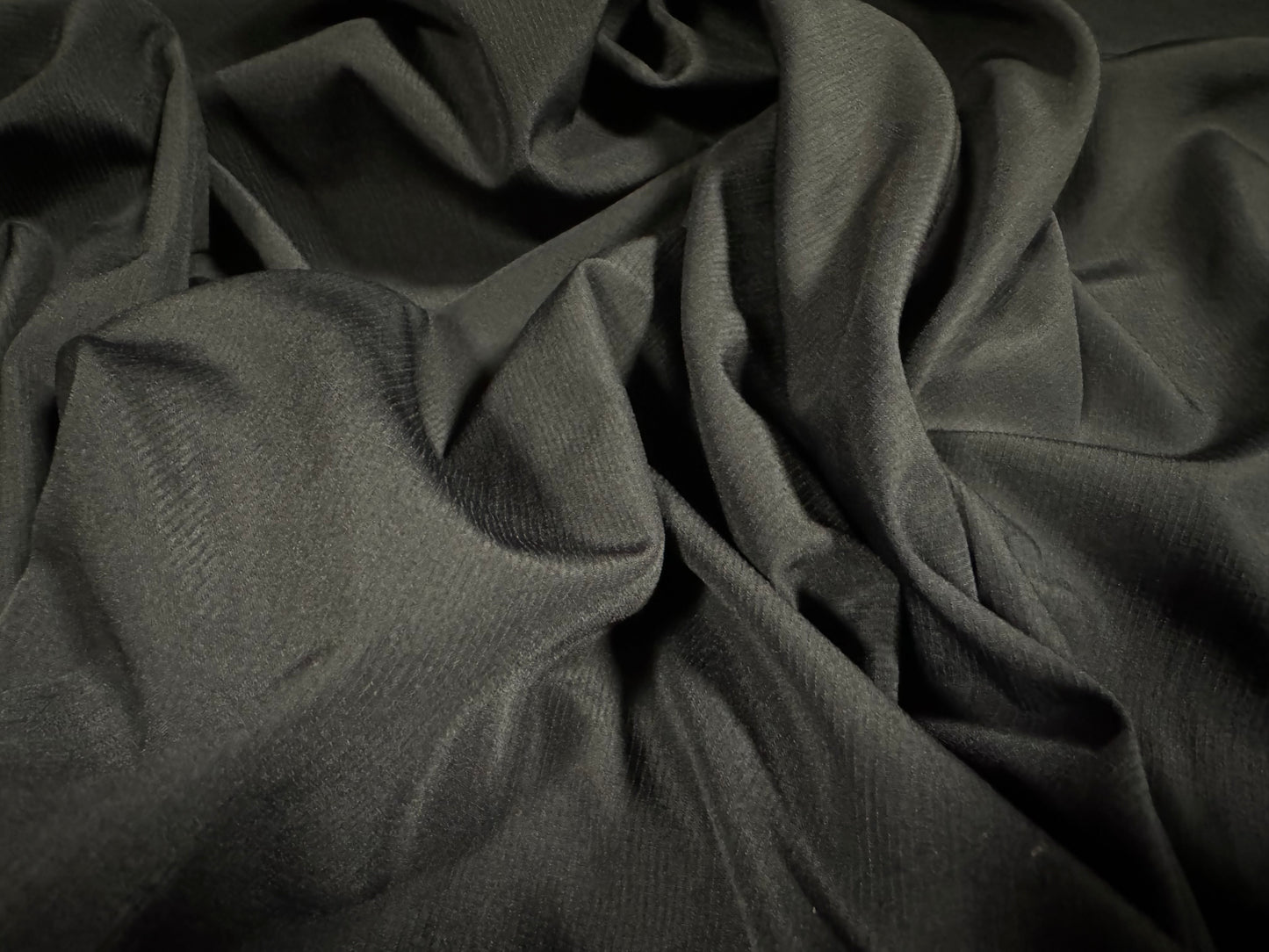 Lightweight woven nylon fabric, per metre - plain - dark grey