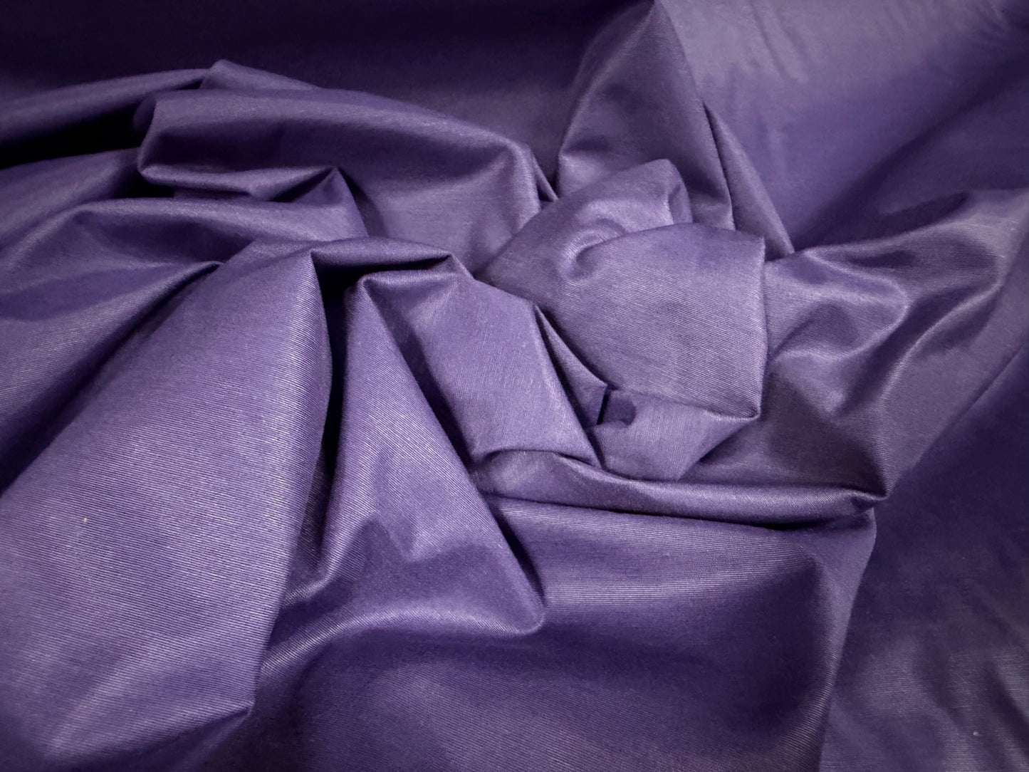 Plain weave chintz style fabric, per metre - purple
