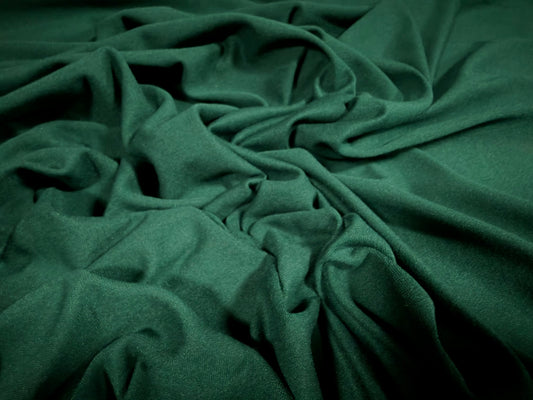 Super stretch soft single jersey fabric, per metre - plain - Pine Forest Green