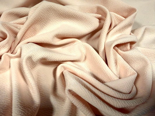 Waterfall stretch double jersey fabric, per metre - plain - soft pink