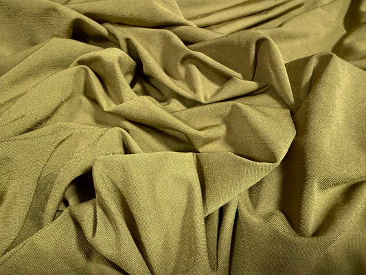Stretch spandex single Jersey fabric, per metre - plain - moss green