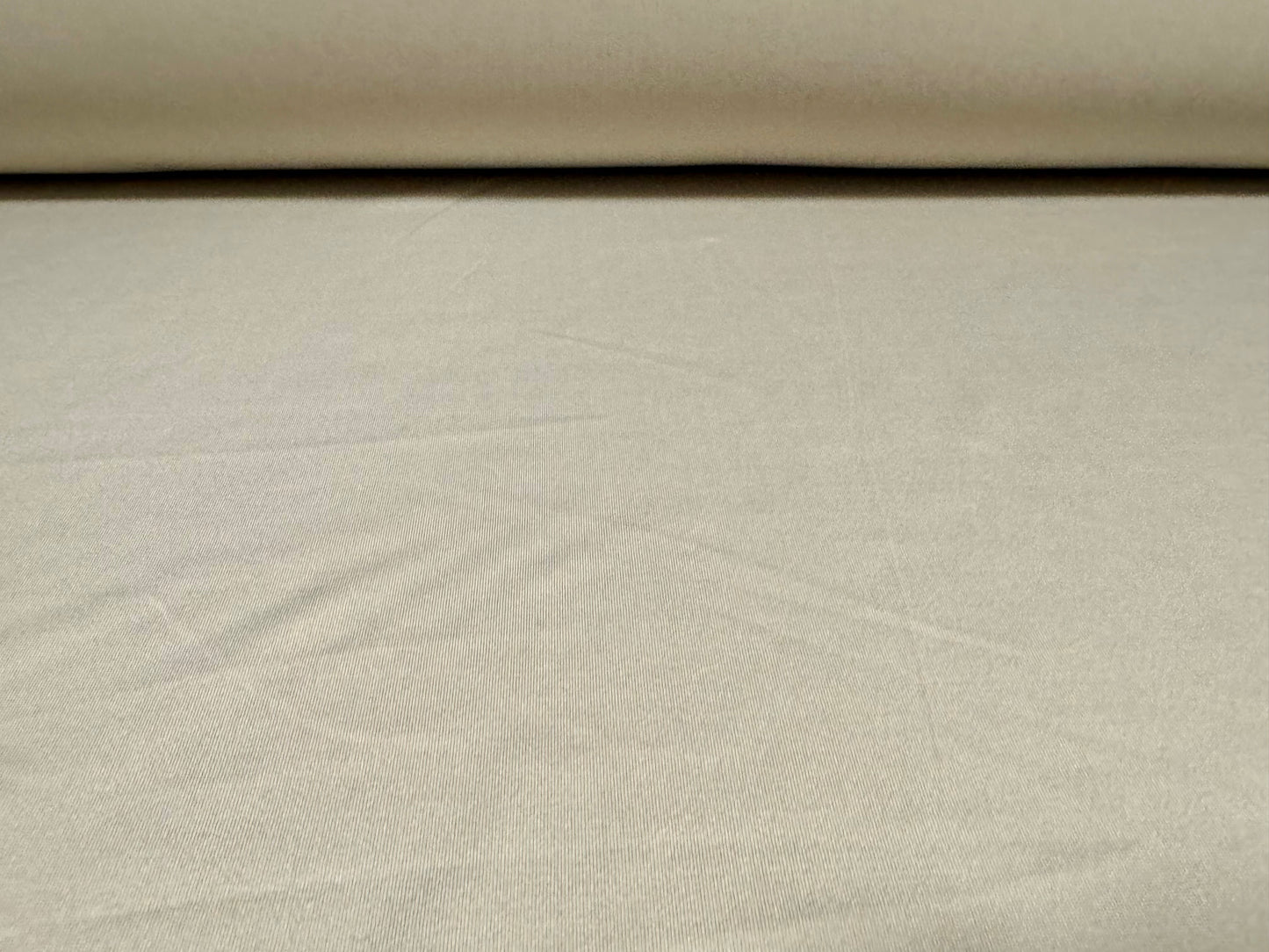 Soft touch spandex stretch jersey dress fabric, per metre - plain - candle cream