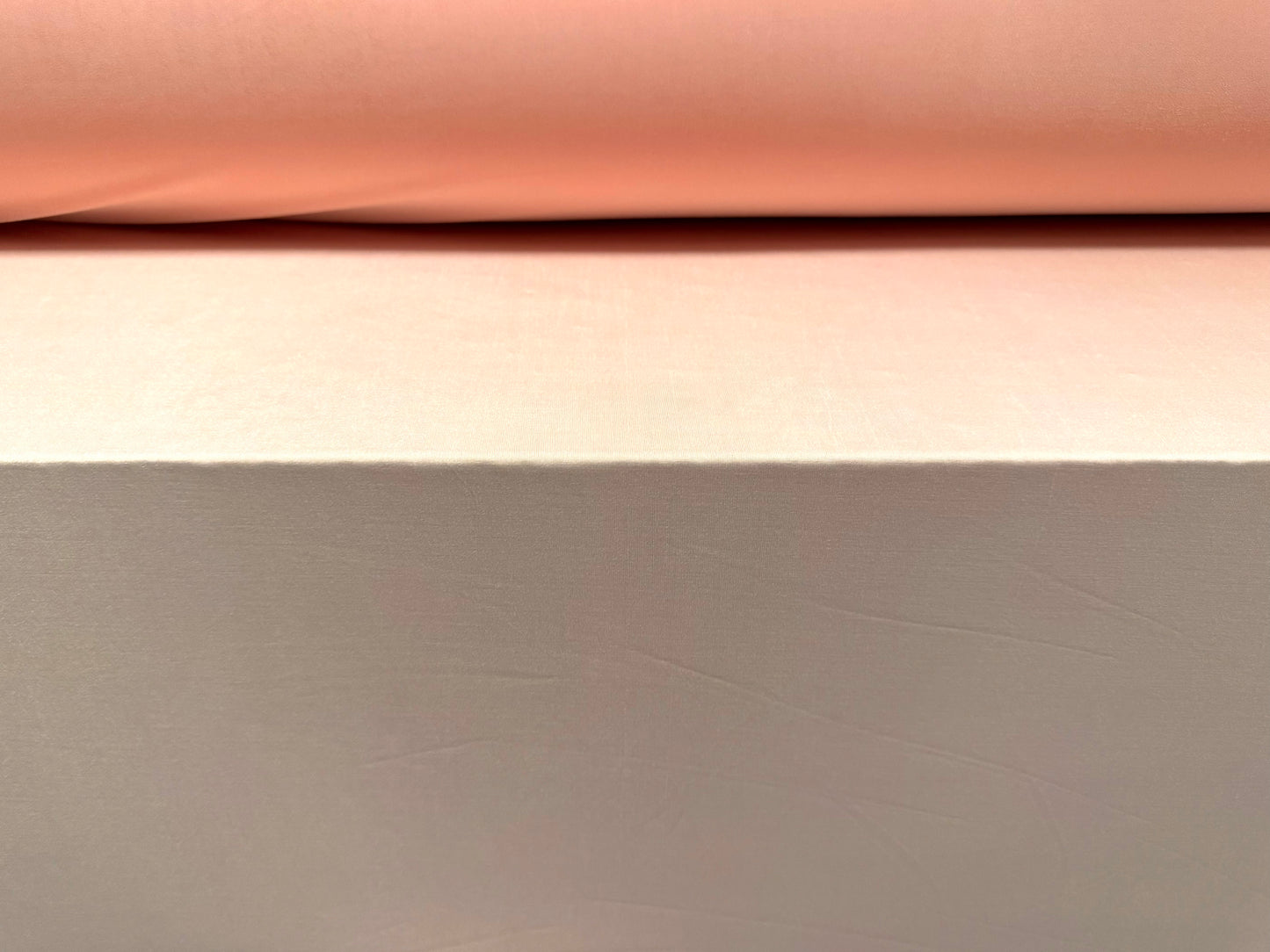 Soft touch spandex stretch jersey dress fabric, per metre - plain - blush pink