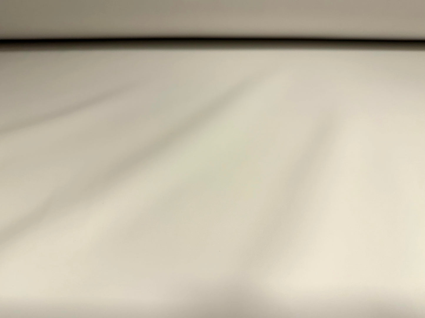 Faux leather pvc coated fabric, per metre - plain - ivory