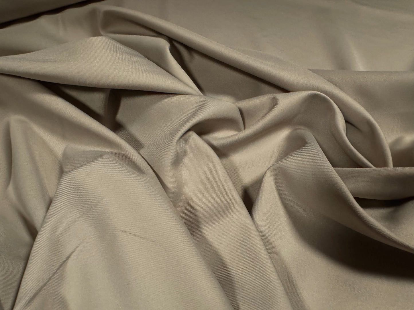 Woven nylon fabric, per metre - plain - stone