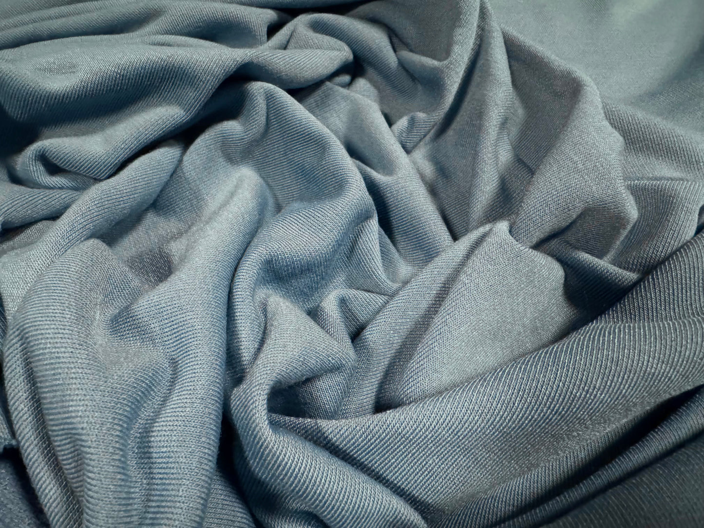 French Terry loopback sweatshirt fabric, per metre - plain - powder blue