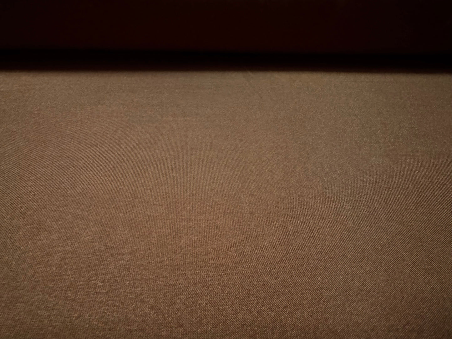 Disco shimmer stretch spandex jersey fabric, per metre - plain - chocolate brown
