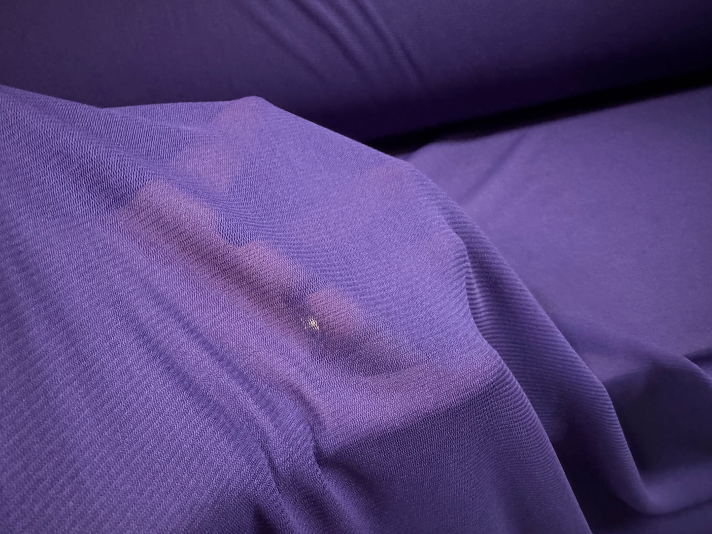 Stretch helenca mesh fabric, sheer, per metre - plain - purple violet