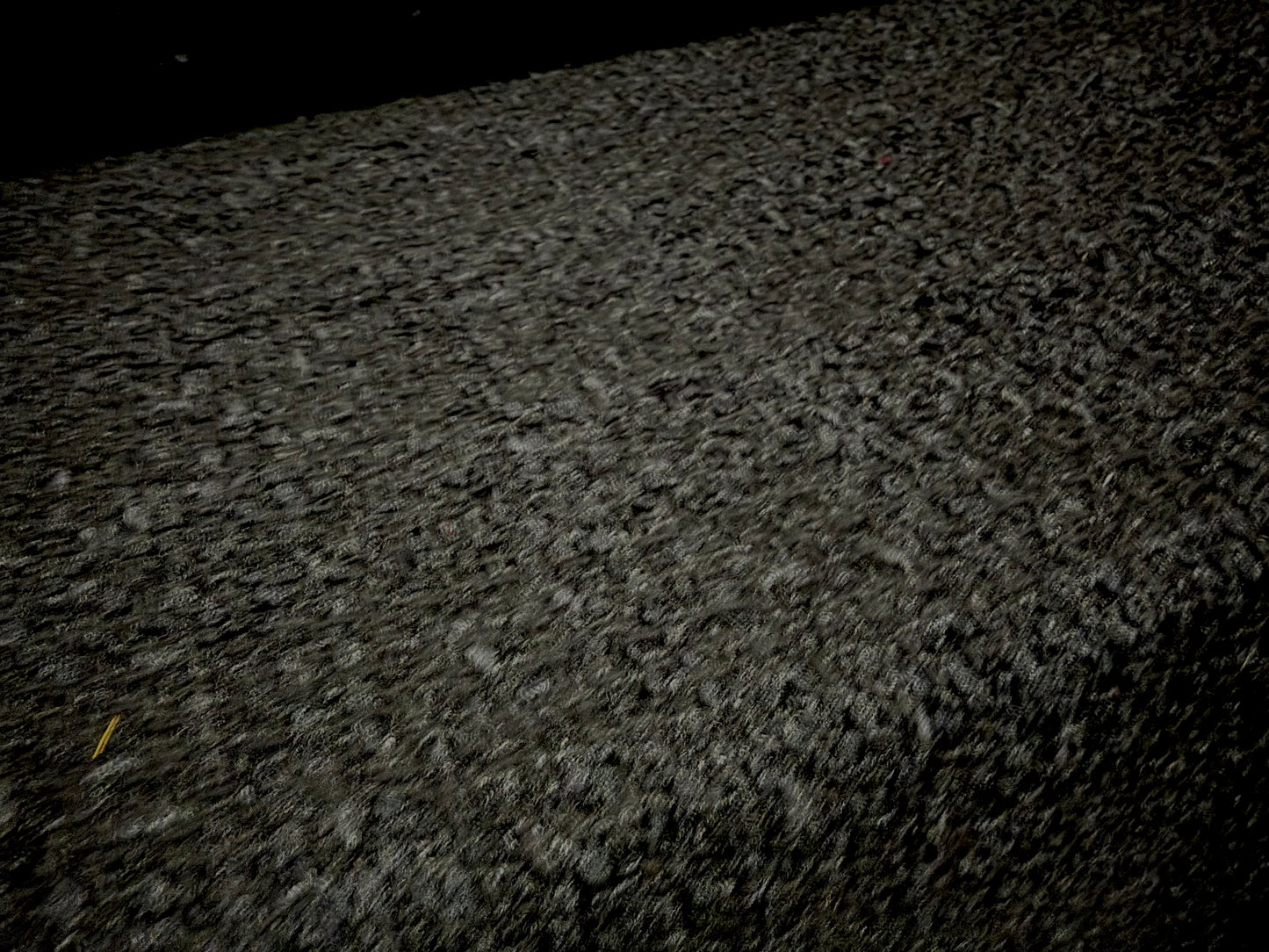 Heavyweight wool bouclé fabric, per metre - plain -charcoal black