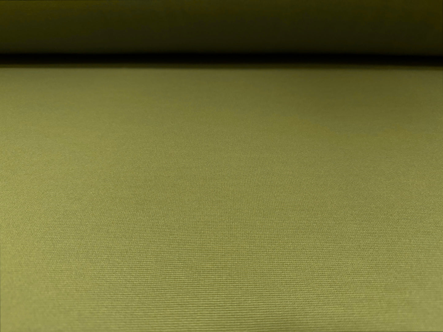 Fine ottoman rib stretch double jersey fabric , per metre - plain - avocado