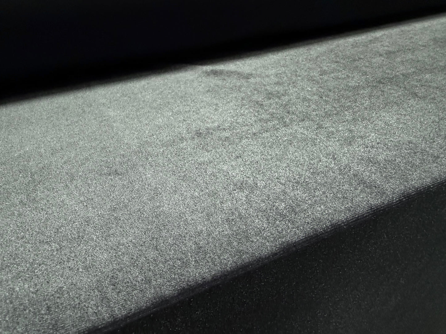 Spandex velvet stretch dress fabric, per metre - plain - deep blue-grey