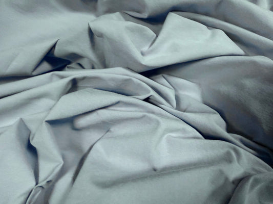Waterfall stretch double jersey fashion fabric, per metre - plain - light blue