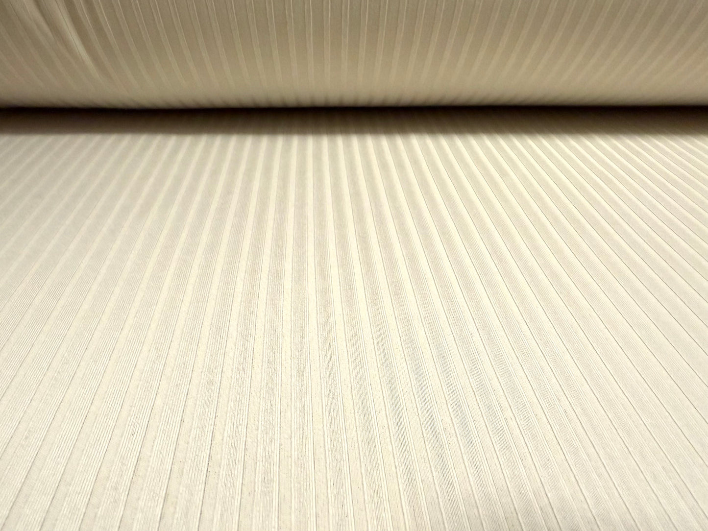 Stretch spandex rib jersey fabric, per metre - plain - cream