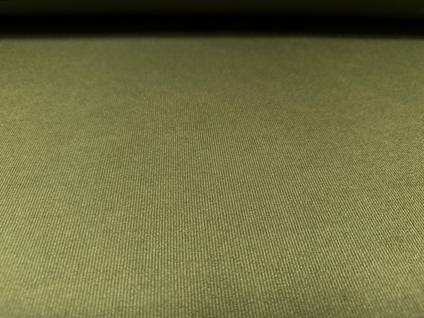 Powder touch rib stretch spandex jersey fabric, per metre - plain - khaki green