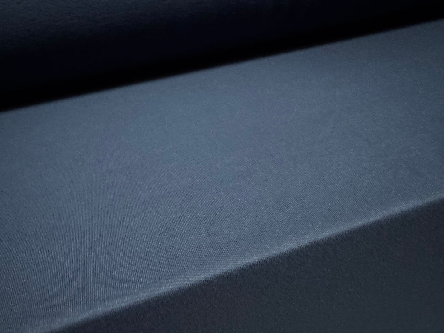 Cotton spandex stretch jersey fabric, per metre - plain - French Navy Blue