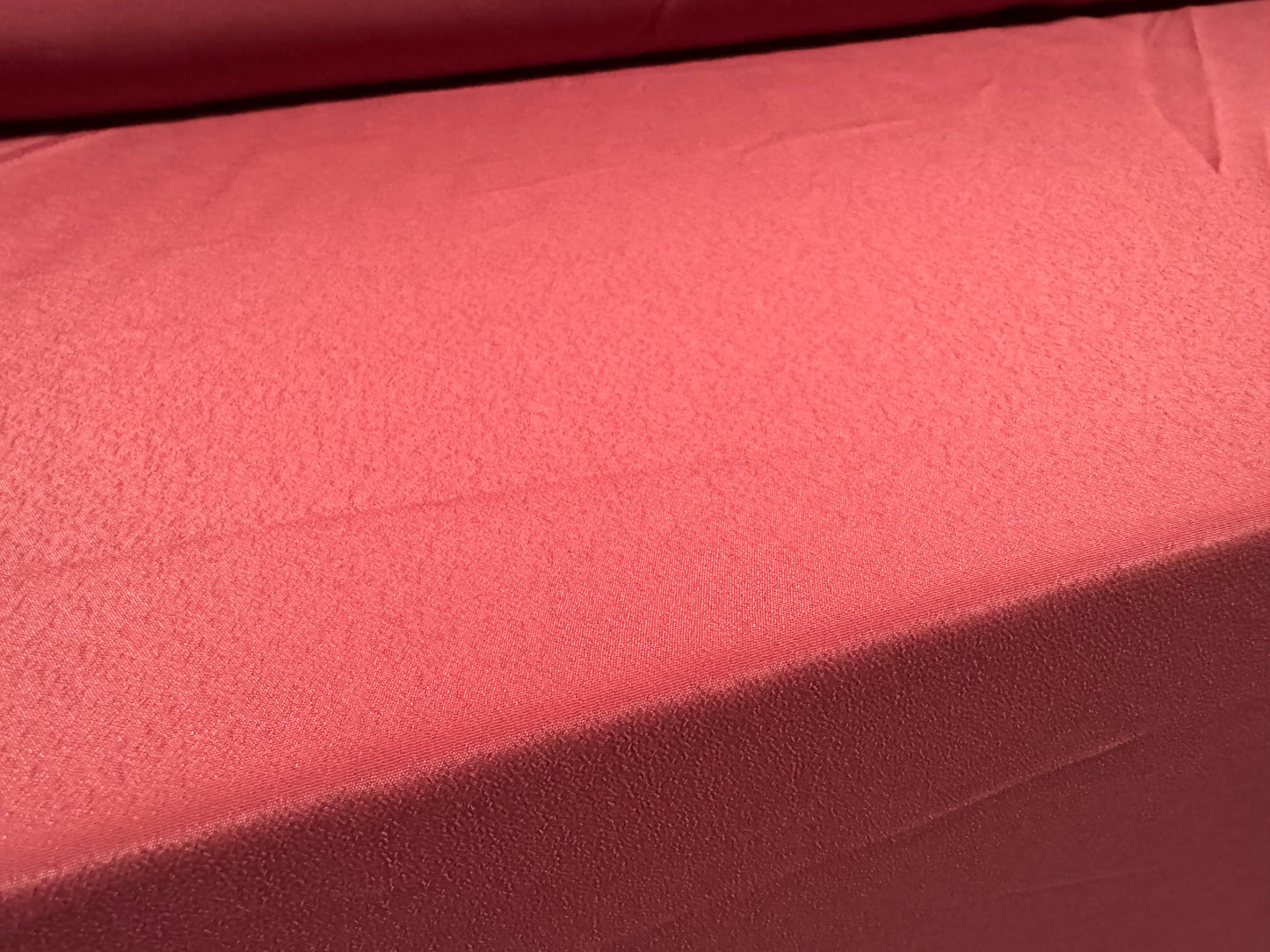 Georgette crepe woven dress fabric, per metre - plain - raspberry smoothie