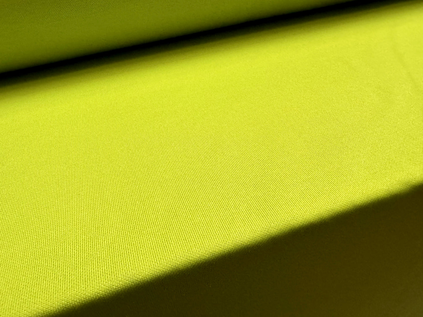 Double Jersey stretch spandex fabric, per metre - plain - lime green