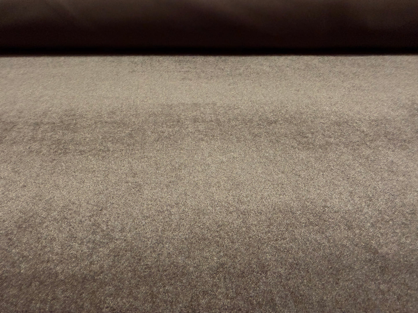 Spandex velvet stretch dress fabric, per metre - plain - taupe