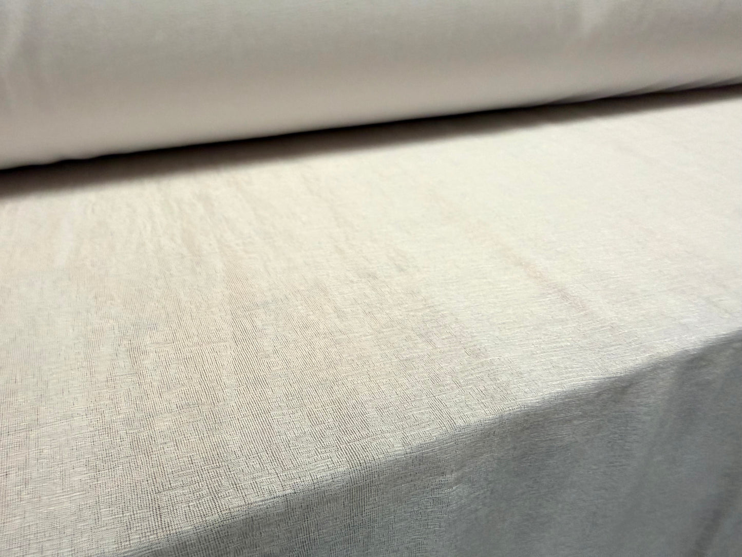 Stretch chiffon jersey fabric, per metre - plain - white
