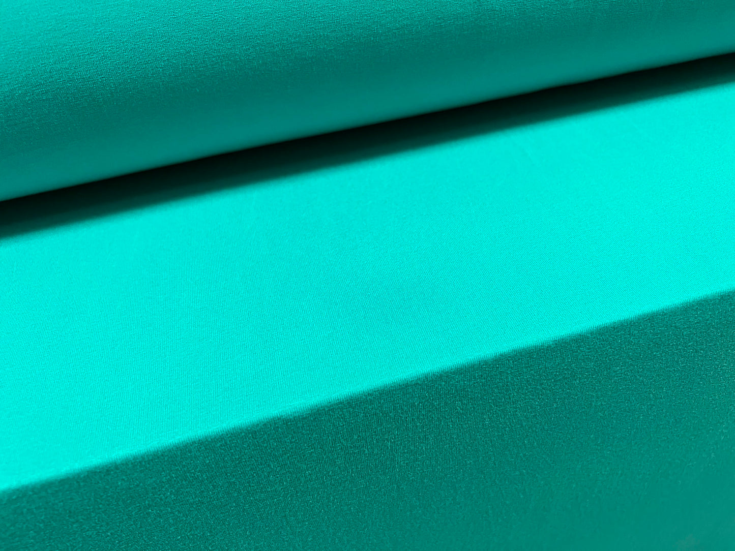 Viscose spandex stretch single jersey fabric, per metre - plain - turquoise