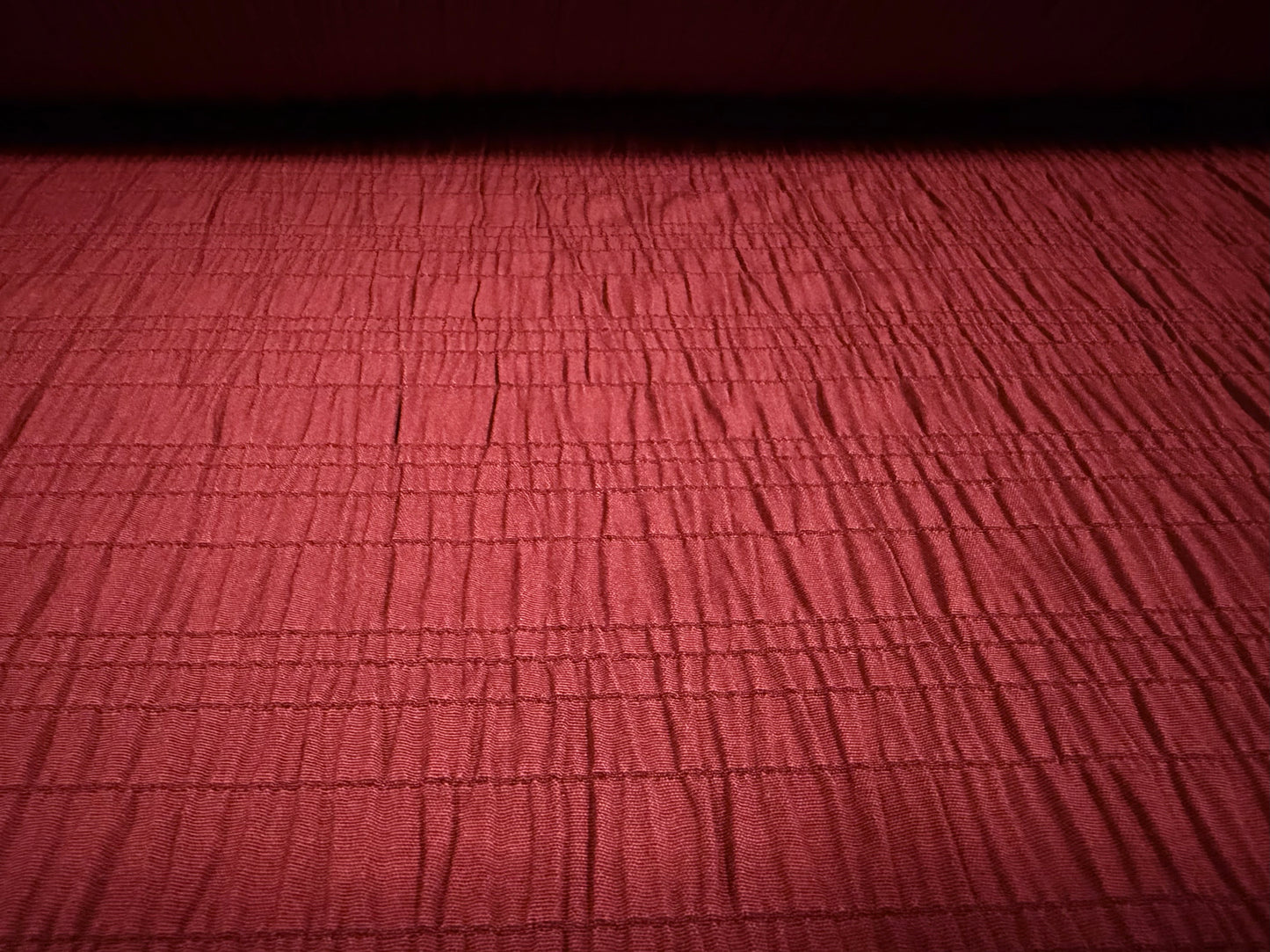 Ruched cotton bambula plain weave dress fabric, per metre - Summer Wine