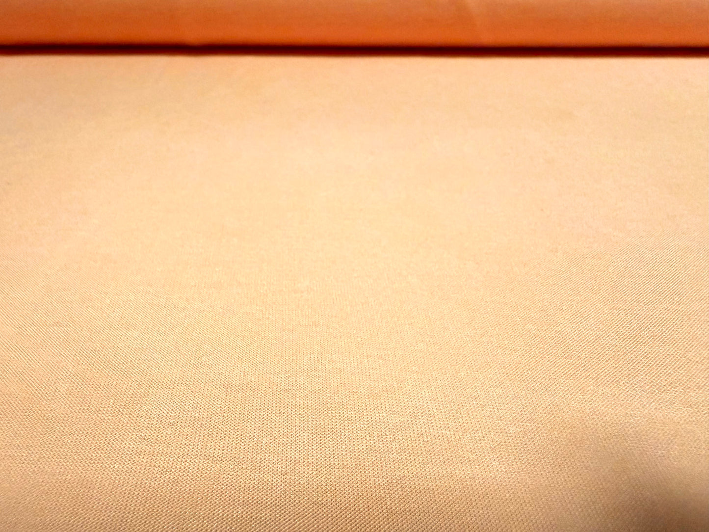 Bamboo spandex stretch single jersey fabric, per metre - plain - peach