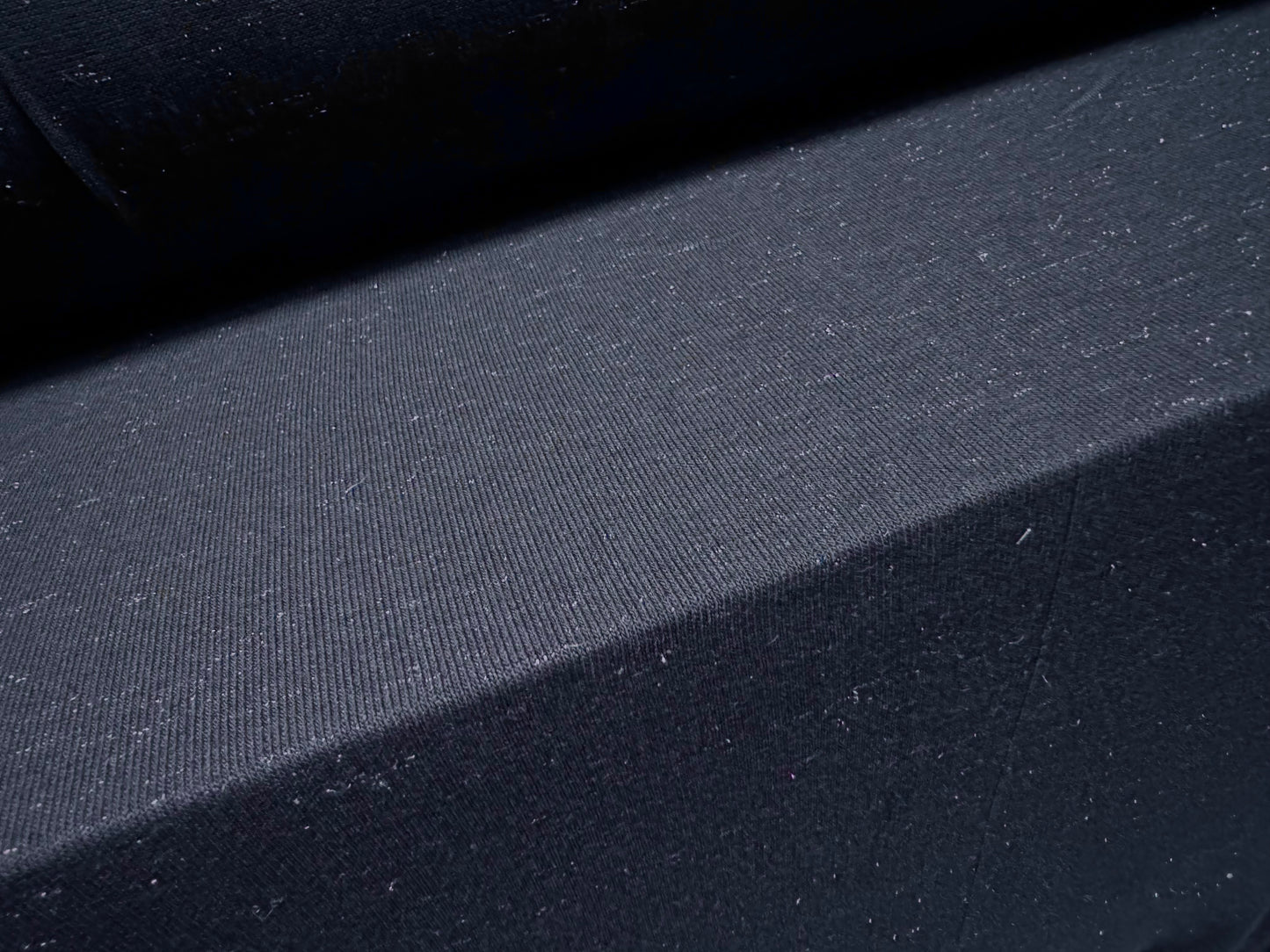 Metallic viscose stretch single jersey fabric, per metre - navy blue with silver fleck