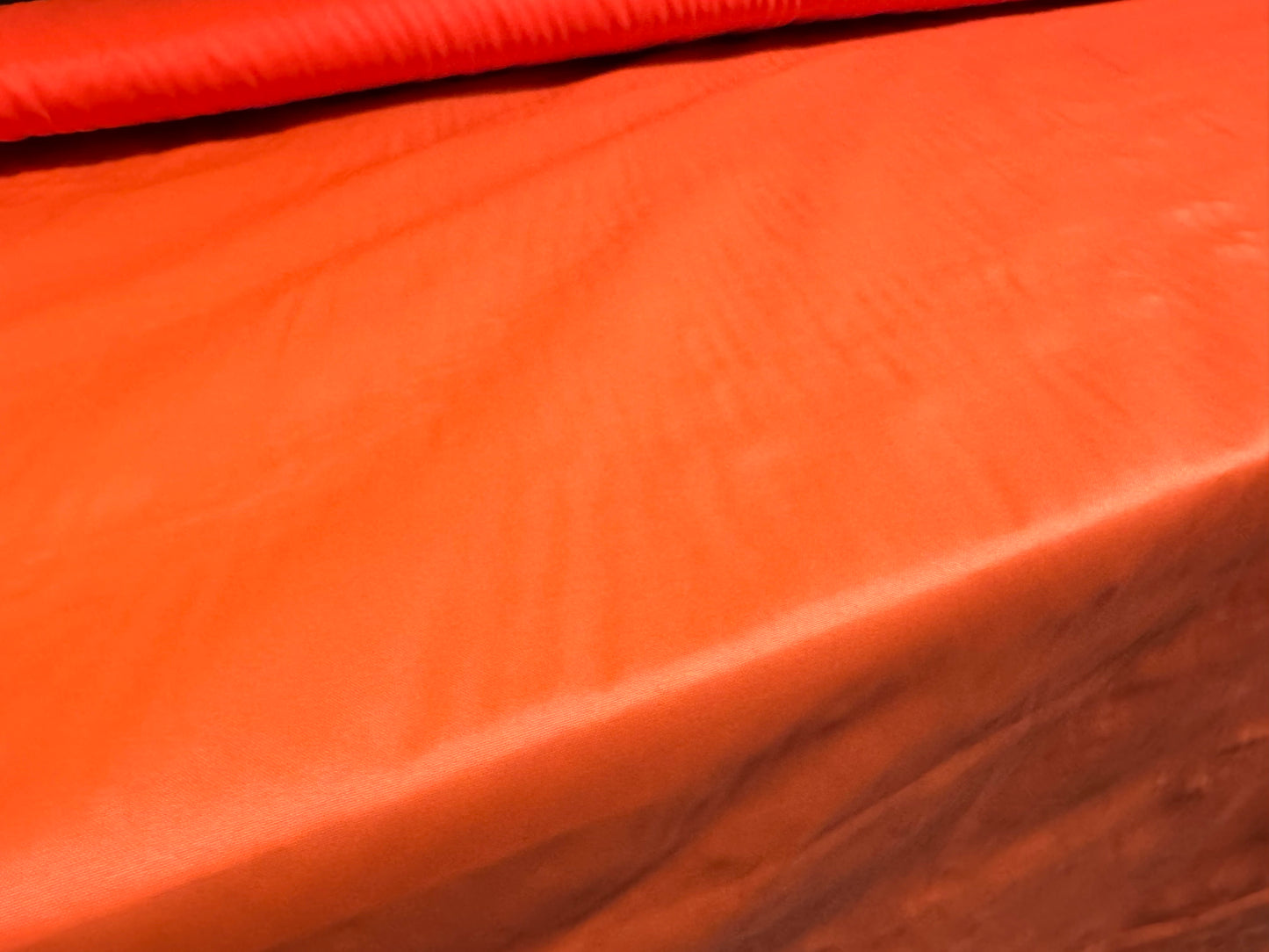 Plain weave nylon fabric, per metre - orange