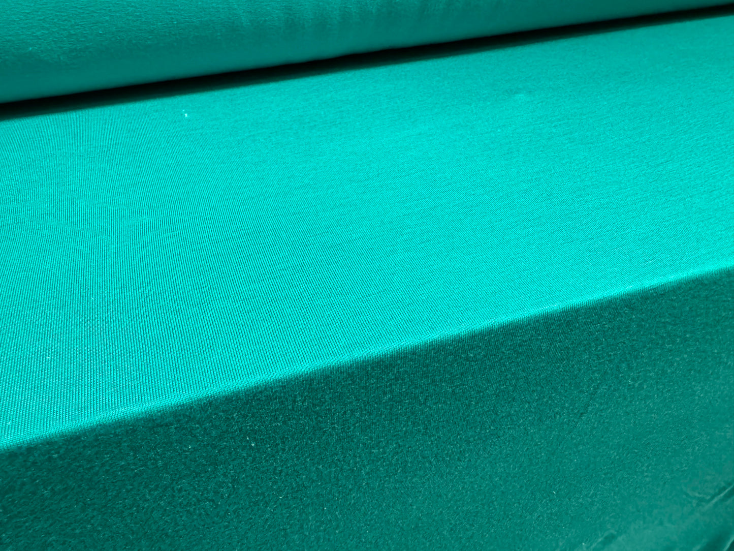 Viscose spandex stretch single jersey fabric, per metre - plain - Caribbean turquoise