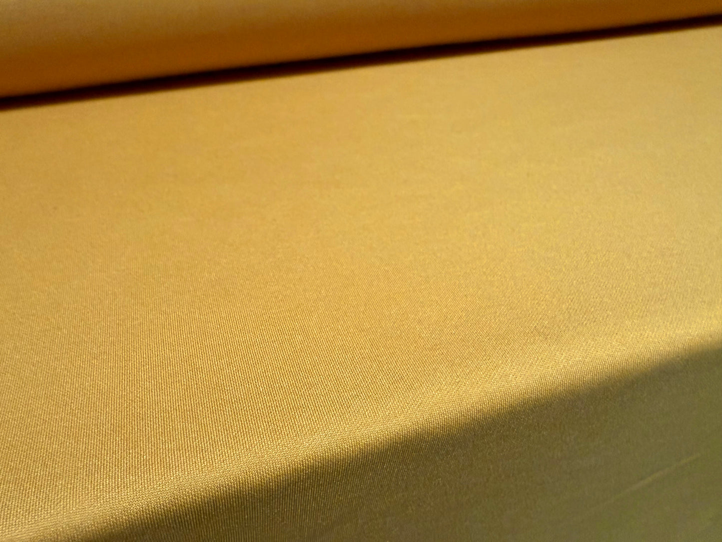 Scuba stretch spandex double jersey fashion fabric, per metre - plain - French Mustard