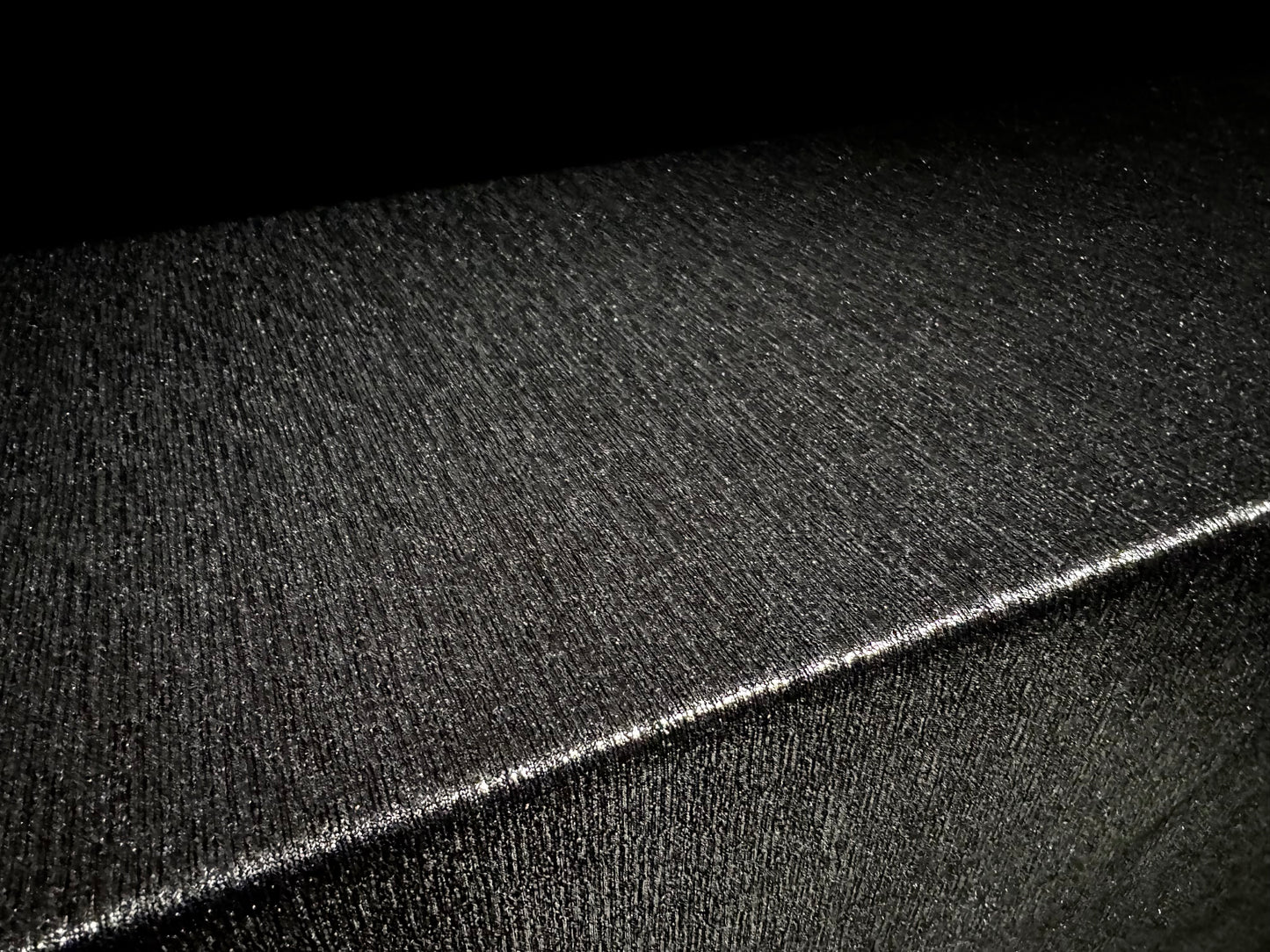 Metallic treebark jacquard stretch jersey fabric, per metre - black & silver