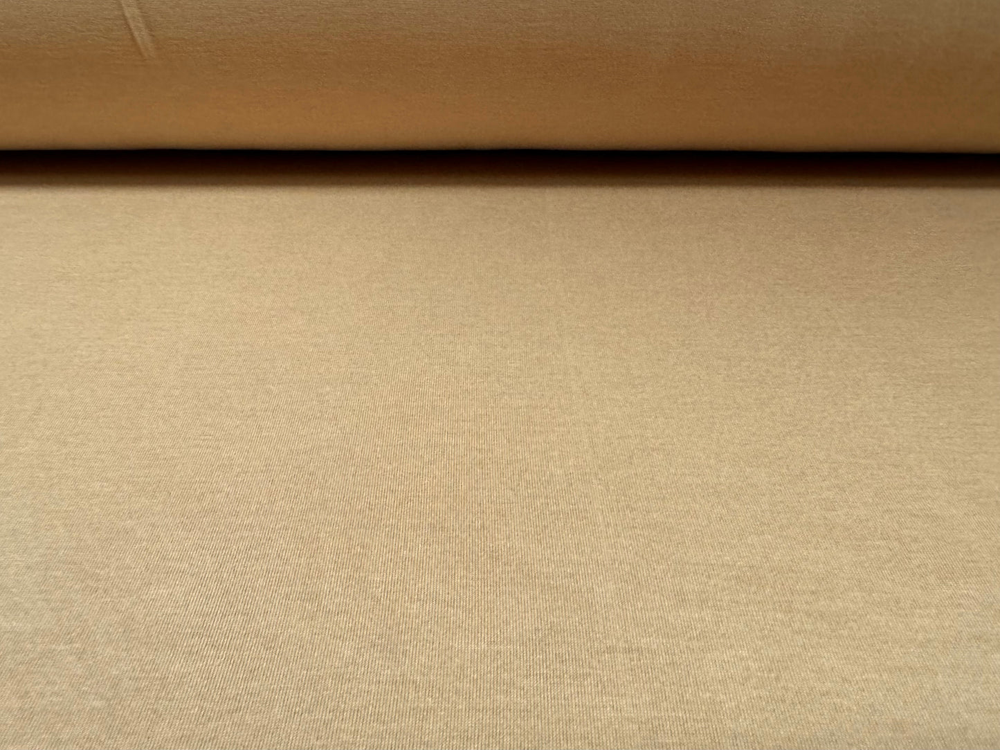 Viscose spandex stretch single jersey fabric, per metre - plain - stone