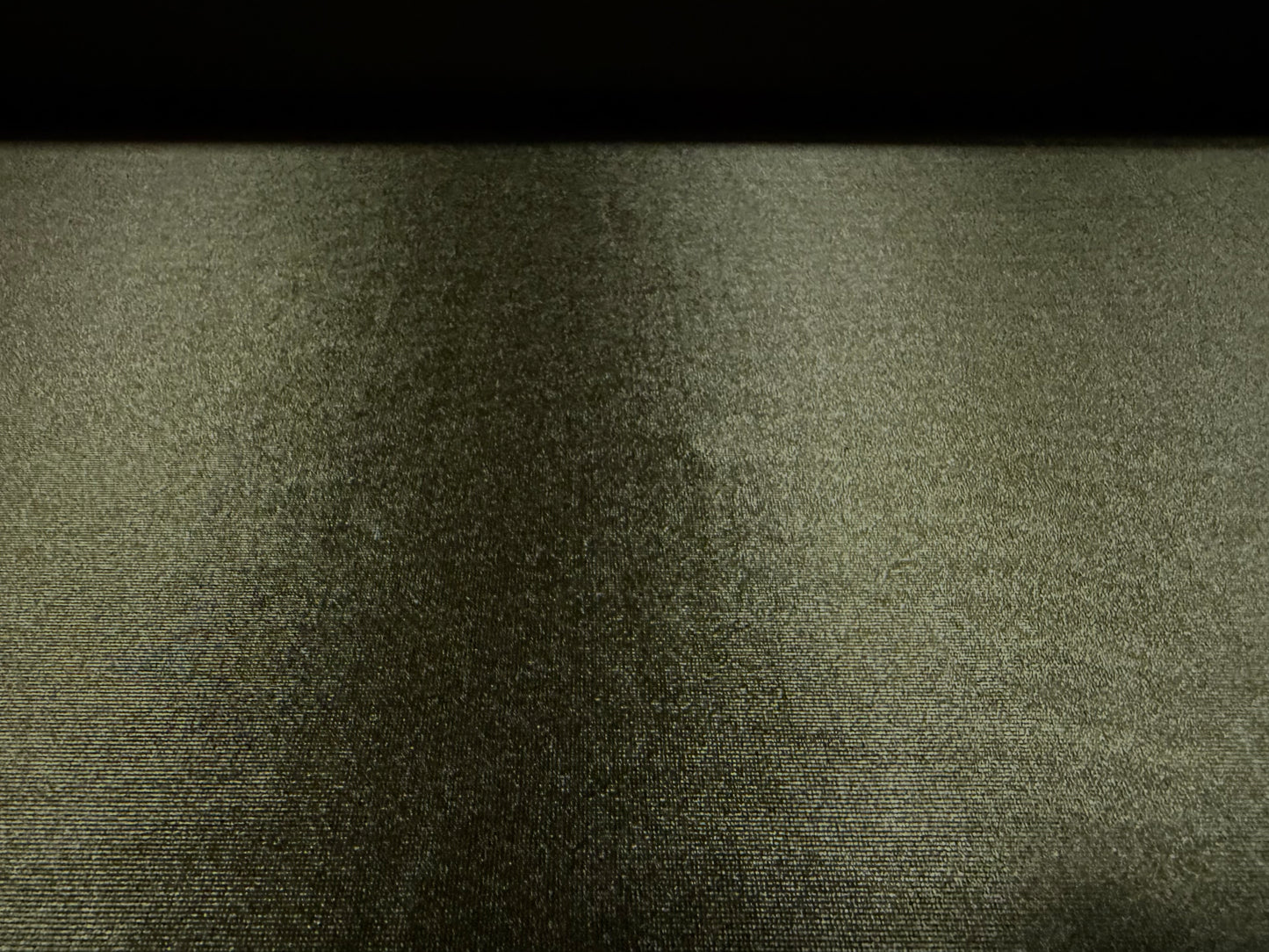 Stretch satin activewear jersey fabric, per metre - plain - dark olive green