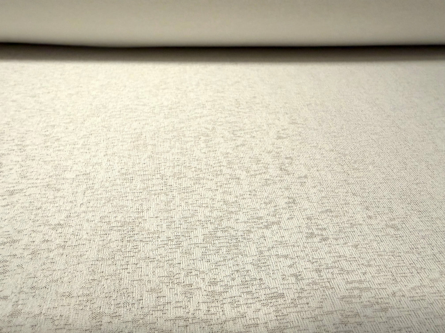 Thick & thin stretch spandex single jersey fashion fabric, per metre - plain - ivory