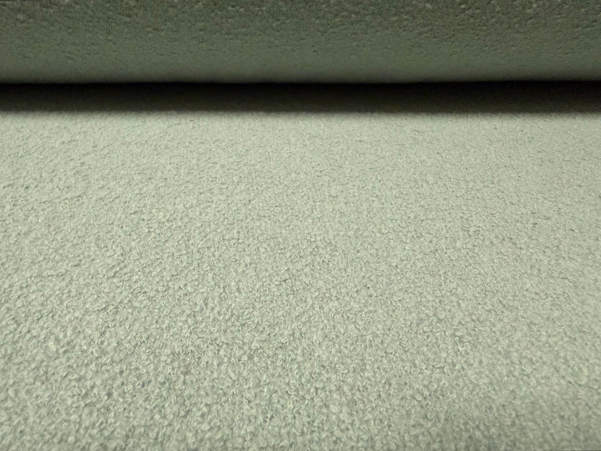 Boiled wool fabric, per metre - plain - wild sage
