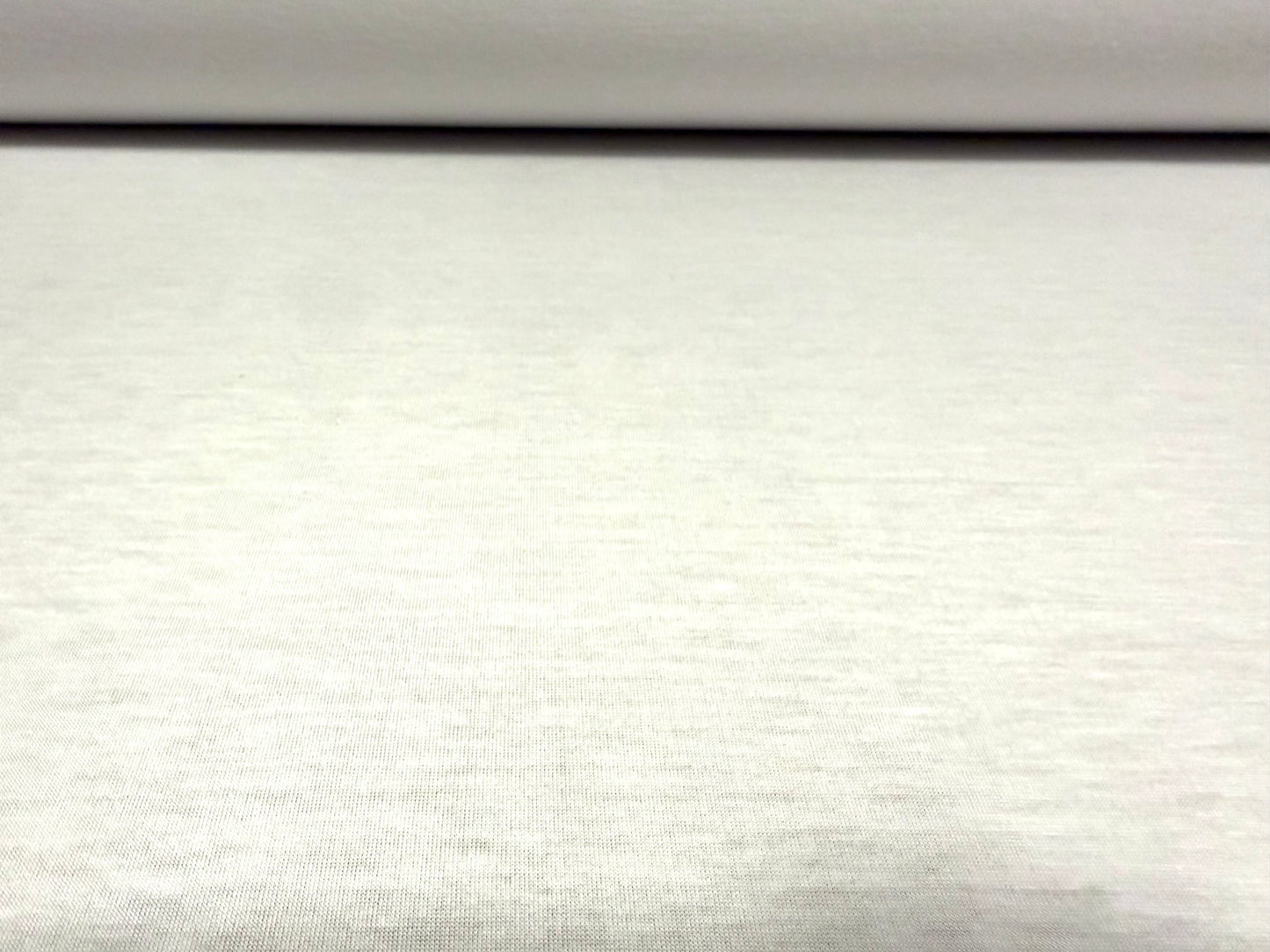 Soft handle stretch single jersey fabric, per metre - plain - white