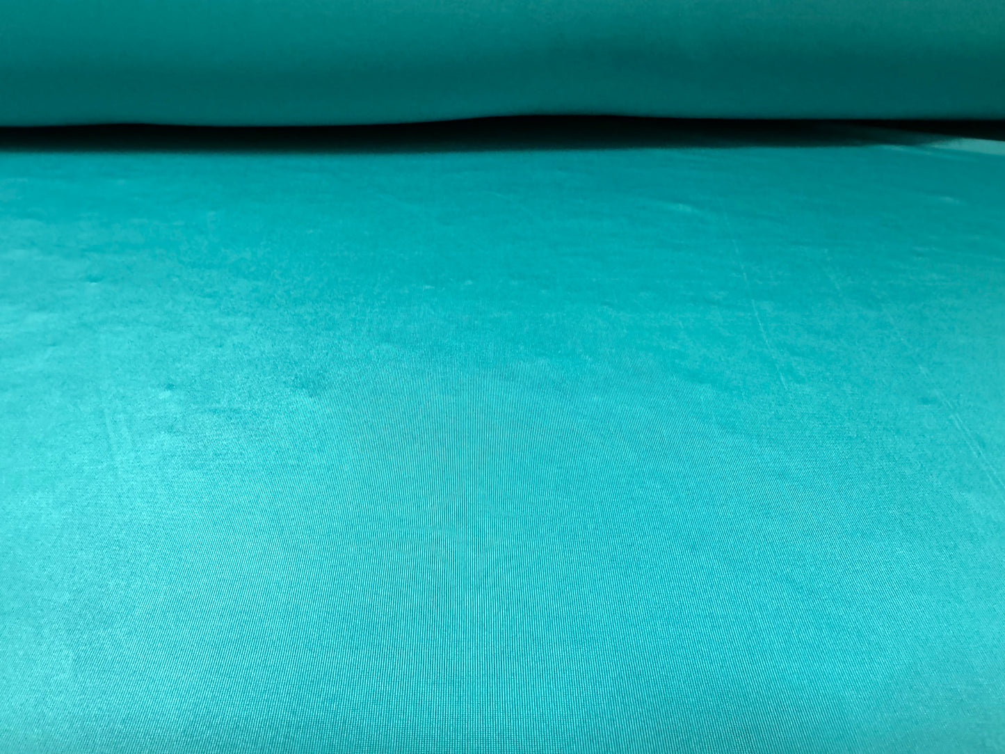 Soft touch spandex stretch jersey dress fabric, per metre - plain - turquoise blue