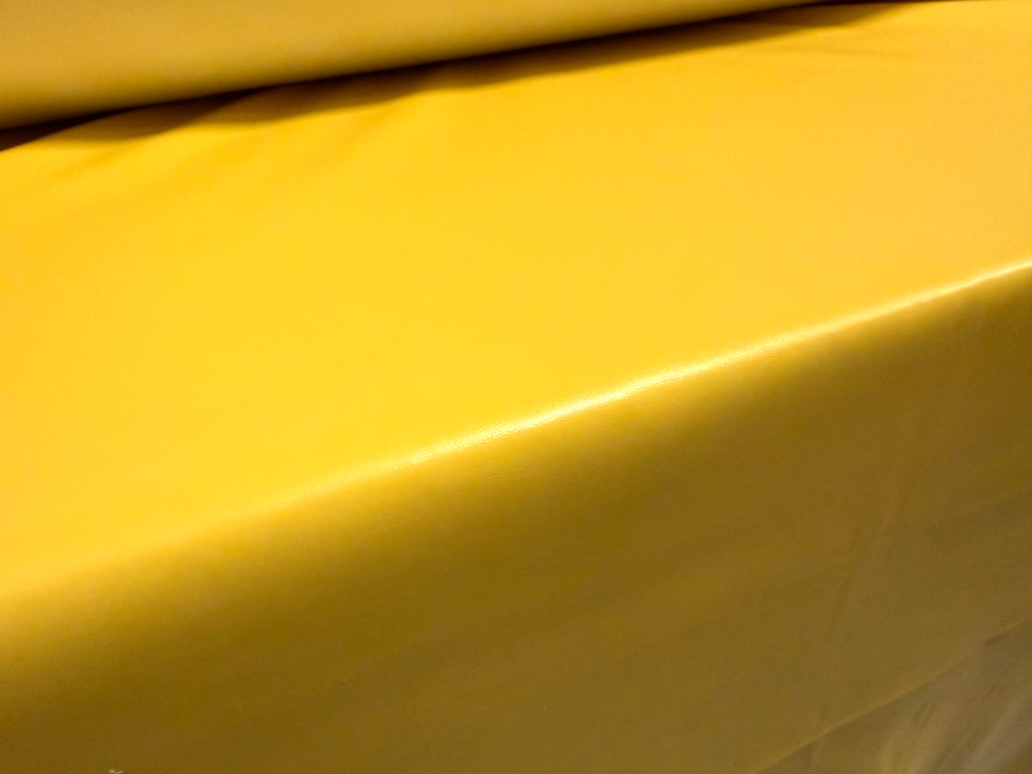 Faux leather pvc coated fabric, per metre - plain - curry